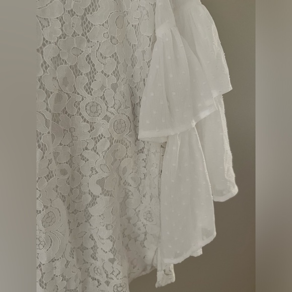 NWT: Kenzie White Lace Top - Picture 4 of 7